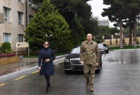  Azerbaijani president and first lady meet servicemen undergoing treatment -PHOTOS|UPDATED