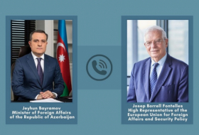 Azerbaijani FM holds phone talk with EU’s Borrell