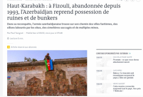   Le Monde publishes article on Armenian's vandalism in Fuzuli  