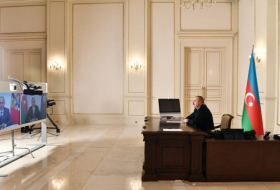   Azerbaijani President Ilham Aliyev, Russian President Vladimir Putin met in a videoconference format   