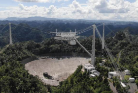  Video shows moment the Arecibo Telescope collapsed -  NO COMMENT  