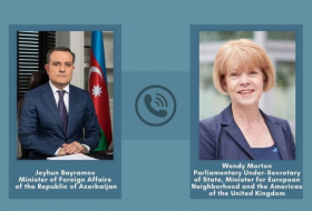 Azerbaijani FM discusses Nagorno-Karabakh peace deal with Britain's Wendy Morton