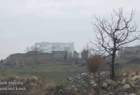  Azerbaijan shows   video footage   from Aghdamkend village of Aghdam  