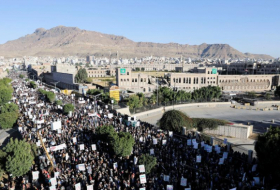  Yemen's rebels hold protest against Saudi-led coalition strikes -  NO COMMENT  