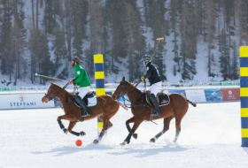 Azerbaijan Land of Fire into semifinal of Snow Polo World Cup St. Moritz