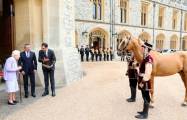   Karabakh horse gifted by President Ilham Aliyev to Queen Elizabeth II presented at Windsor Castle –   VIDEO    
