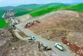   Azerbaijan continues construction Fuzuli-Hadrut highway  