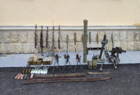 Weapons left behind by Armenian military found in Azerbaijan's liberated Fuzuli