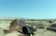   Azerbaijani army's artillery units conducting live-fire exercises -   VIDEO    