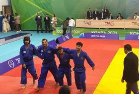   Azerbaijan men's judo team win gold at Islamic Solidarity Games  