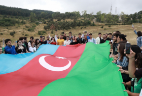 Participants of Third Summer Camp of Azerbaijani Diaspora Youth visit Jidir Duzu plain in Shusha