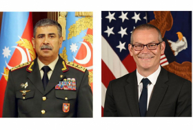  Azerbaijani defense minister, US Under Secretary of Defense for Policy hold phone talks 