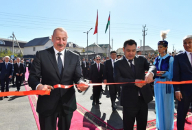 President Ilham Aliyev participates in inauguration of school named after Nizami Ganjavi in Bishkek 