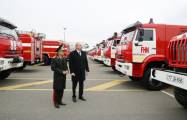  President Ilham Aliyev views newly purchased special-purpose equipment and ambulance cars  