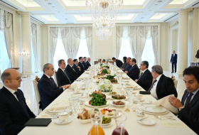 Dinner hosted on behalf of President Aliyev in honor of Egypt's El-Sisi
