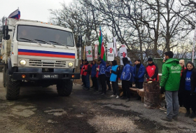 Convoy of Russian peacekeepers moves freely along Azerbaijan's Lachin-Khankendi road 