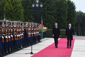   Official welcome ceremony held for President of Romania Klaus Iohannis in Baku  