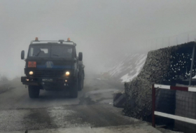   Twenty-nine more vehicles of Russian peacekeepers pass freely along Lachin-Khankendi road   