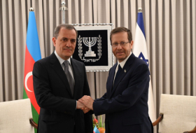  Azerbaijani FM meets with Israeli President Isaac Herzog  