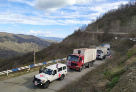  ICRC convoy moves freely along Azerbaijan's Lachin-Khankendi road  