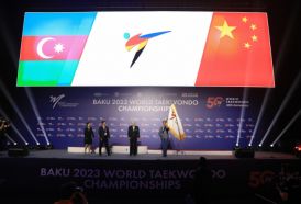 Baku officially hands flag over to hosts of 2025 World Taekwondo Championships 