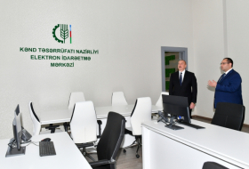  President Ilham Aliyev participates in inauguration of new administrative building of Ministry of Agriculture  