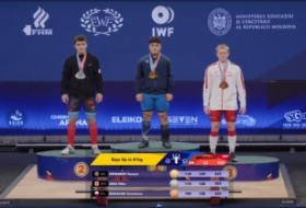 Azerbaijan`s weightlifter Heydarov grabs three European golds
 
