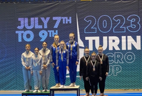 Azerbaijani acrobatic gymnasts claim two medals in Turin Acro Cup in Italy