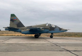 Azerbaijani Air Forces carry out training flights