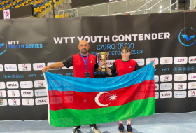 Azerbaijani female table tennis player grabs bronze at WTT Youth Contender Cairo
