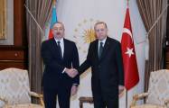  Azerbaijani and Turkish Presidents hold one-on-one meeting 