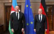  President Ilham Aliyev holds meeting with German Chancellor Olaf Scholz in Munich 