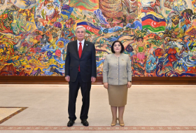 Kazakh President Tokayev arrives at Azerbaijan's Milli Majlis