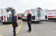  President Ilham Aliyev viewed newly acquired modern ambulances - PHOTOS