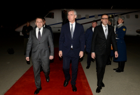   NATO Secretary General Stoltenberg arrives in Azerbaijan   