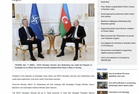  Azerbaijani President's meeting with NATO Secretary General widely covered by int'l media outlets 