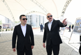  Presidents of Azerbaijan and Kyrgyzstan visit Aghdam Conference Center  