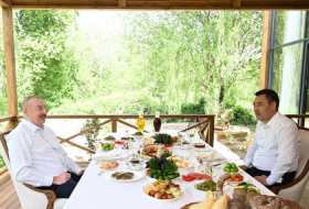 Presidents of Azerbaijan and Kyrgyzstan had joint dinner