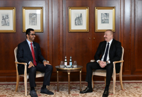  President Ilham Aliyev holds meeting with UAE Minister of Industry and Advanced Technology  