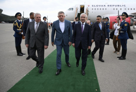 Slovakia's PM arrives on official visit to Azerbaijan