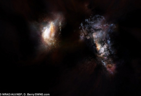 Scientists discover two huge galaxies on the edge of space