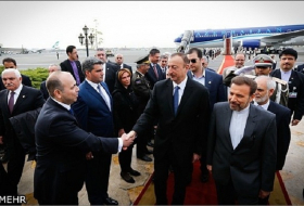 Azerbaijani president arrives in Tehran
