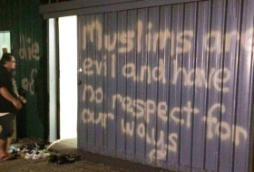 Vandals spray-paint 2 mosques in Southern California