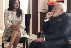 Priyanka Chopra attacked for 'showing legs' to India PM Modi