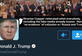 Trump's Twitter banner changed to deny US-Russia links