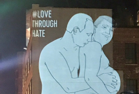 Image of naked Putin fondling pregnant Trump haunts New Yorkers On Valentine’s Day