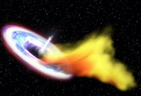Huge black hole blasts out 'double burp'