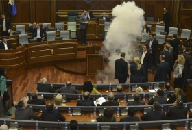 Explosive device thrown at Kosovo parliament building, no casualties