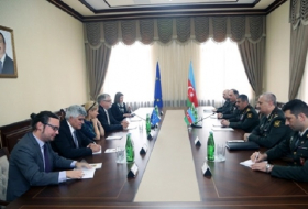 Azerbaijani defense minister mulls Karabakh conflict with EU special rep for South Caucasus