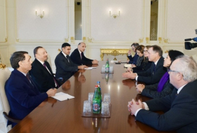 President Ilham Aliyev receives French parliamentary delegation